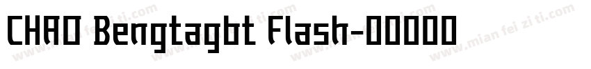 CHAO Bengtagbt Flash字体转换